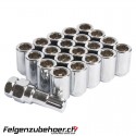 Radmuttern Tuner chrom Stahl Kegelbund