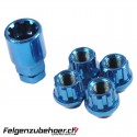 Radmutterschloss blau Kegelbund offen