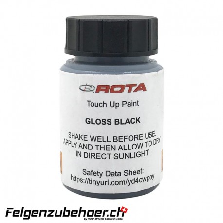 Tupflack Farbe schwarz