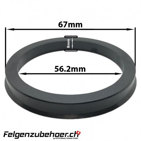 Zentrierring aus Kunstoff 8mm 54.1-73.1