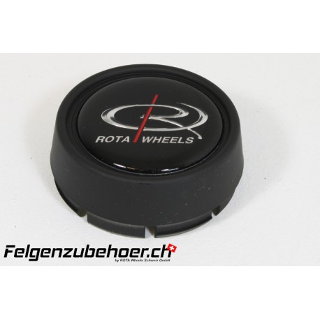 Nabendeckel Medium schwarz matt