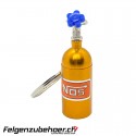 Schlüsselanhänger "NOS" Flasche gold