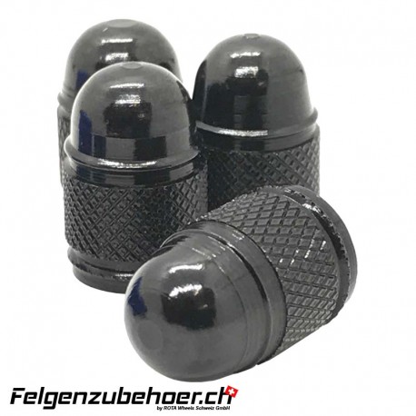 4 Ventildeckel Alu - Valve Cap Version rund